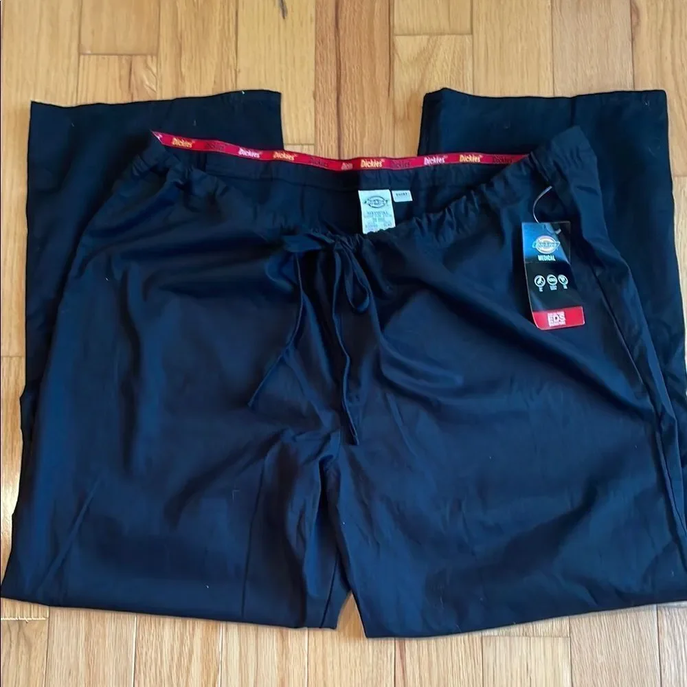 Dickies Unisex Medical Scrubs Black Joggers